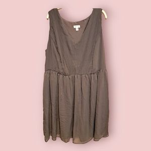 Tevolio Gray Chiffon Bridesmaid/Cocktail Dress